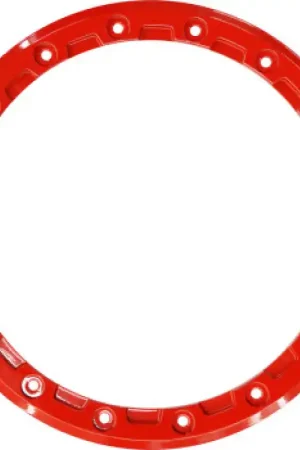 Flash Sale Raceline Beadlock Ring - Alpha -15in - 16 Hole - 12mm - Red