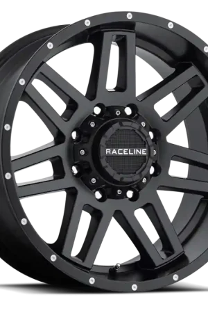 Raceline 931B Injector 17x9in / 5x127/5x135 BP / 0mm Offset / 87.1mm Bore - Satin Black Wheel Trusted Brand