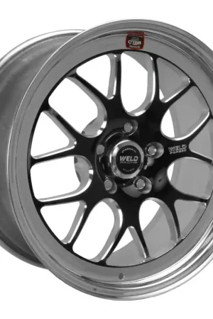 Weld S77 18x10 / 5x4.75 BP / 6.1in. BS Black Wheel (High Pad) - Non-Beadlock Final Sale