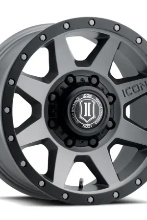 Place Order ICON Rebound HD 18x9 8x170 6mm Offset 5.25in BS 125mm Bore Titanium Wheel