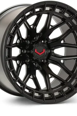 Vossen LCX-02 22x10 - 8x180 - ET18 - Super Deep - 124.3 - Satin Black Wheel One Day Deal