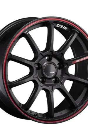 SSR GTV05 5x114.3 19x8.0 Offset 45 Flat Black w/ Red Line Sale