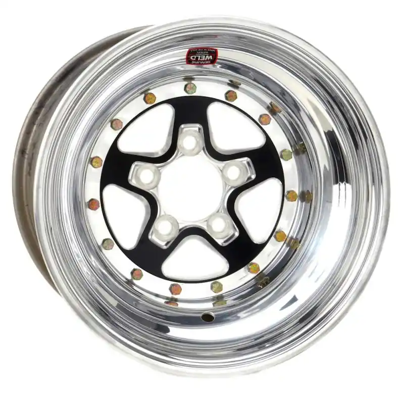 Grab Now Weld Alumastar 2.0 15x12 / 5x4.5 BP / 7in. BS Black Center Wheel - Non-Beadlock
