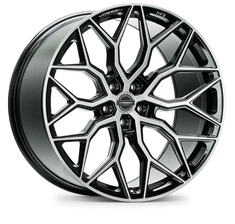 Bulk Order Vossen HF-2 20x10.5 / 5x114.3 / ET45 / Deep Face / 73.1 - Brushed Gloss Black Wheel