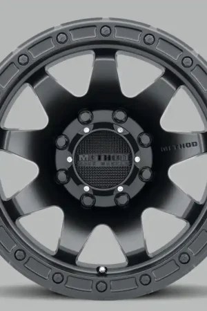 Original Method MR317 18x9 +18mm Offset 8x6.5 130.81mm CB Matte Black Wheel