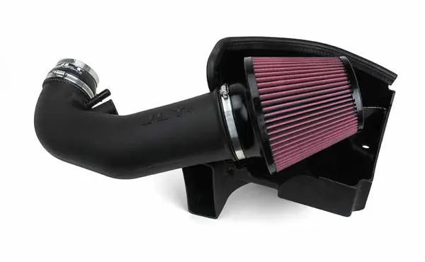 JLT 11-14 Ford Mustang GT Series 2 Black Textured Cold Air Intake Kit w/Red Filter - Tune Req Secure Checkout
