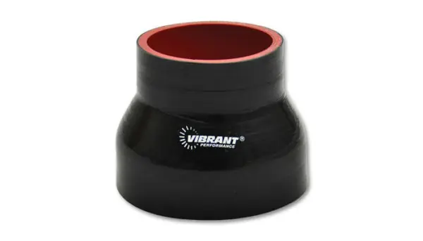 Vibrant Silicone Reducer Coupler 2.25in ID x 1.75in ID x 3.00in Long - Black Today Only