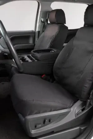 Big Sale Covercraft 11-16 Dodge Ram Polycotton SeatSaver Custom Front Row Seat Covers - Charcoal