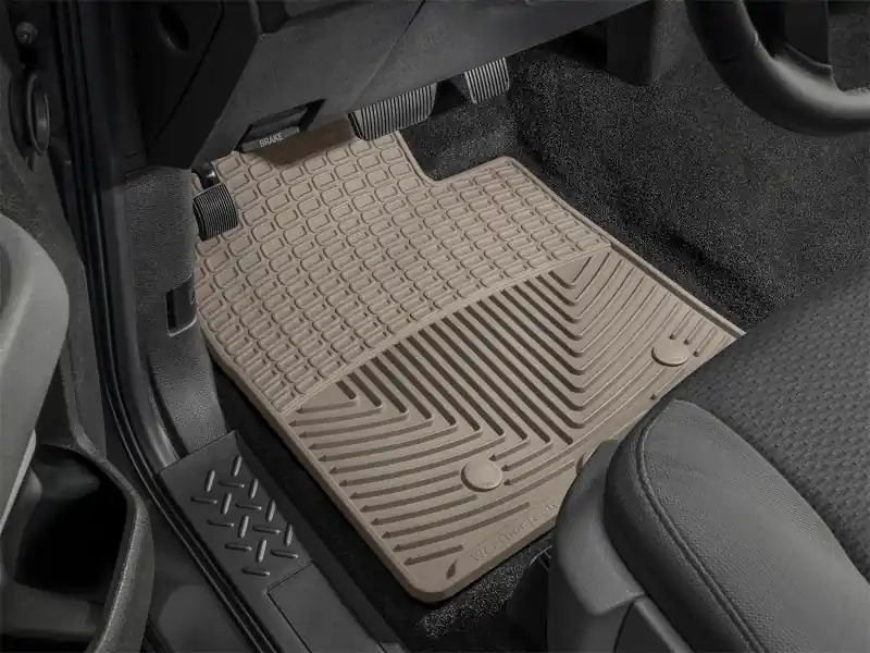Hassle-Free Returns WT Rubber Mats - Front - Tan