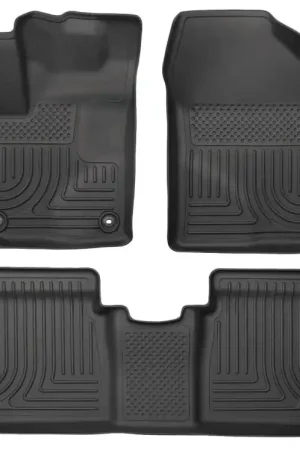 Husky Liners 2015 Toyota Prius WeatherBeater Black Front & 2nd Seat Floor Liners Final Sale