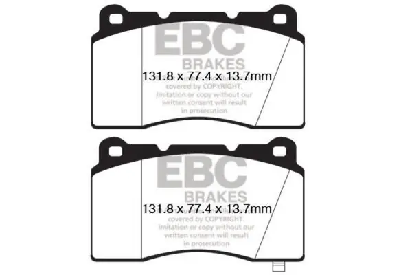 EBC 09+ Hyundai Genesis Coupe 2.0 Turbo (Brembo) Bluestuff Front Brake Pads Save Now