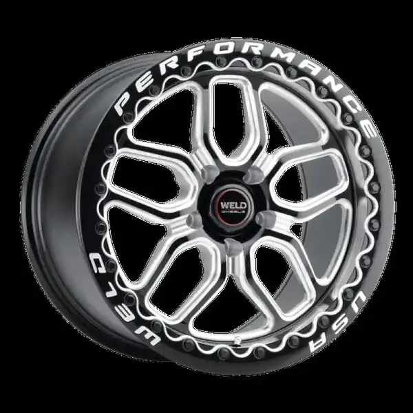 Weld Racing Laguna Bead Lock 17x10/ 5x114.3 / ET49 / BS7.50 Gloss BLK MIL Wheel DIA 78.1 Hassle-Free Returns