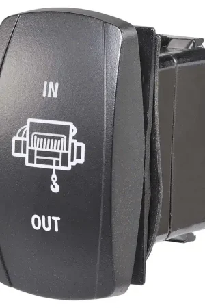 Bargain Narva 63238BL 12\\/24V Momentary (On)\\/Off\\/Mom(On) Illuminated Sealed Rocker Switch W\\/“Winch” Symbol(Blue)