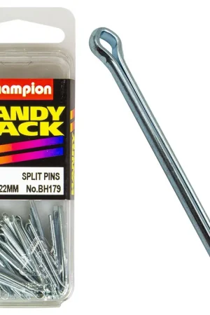 Luxury Champion Pack of 40 2.0 x 22mm Zinc Plated Steel Split Pins - BH179