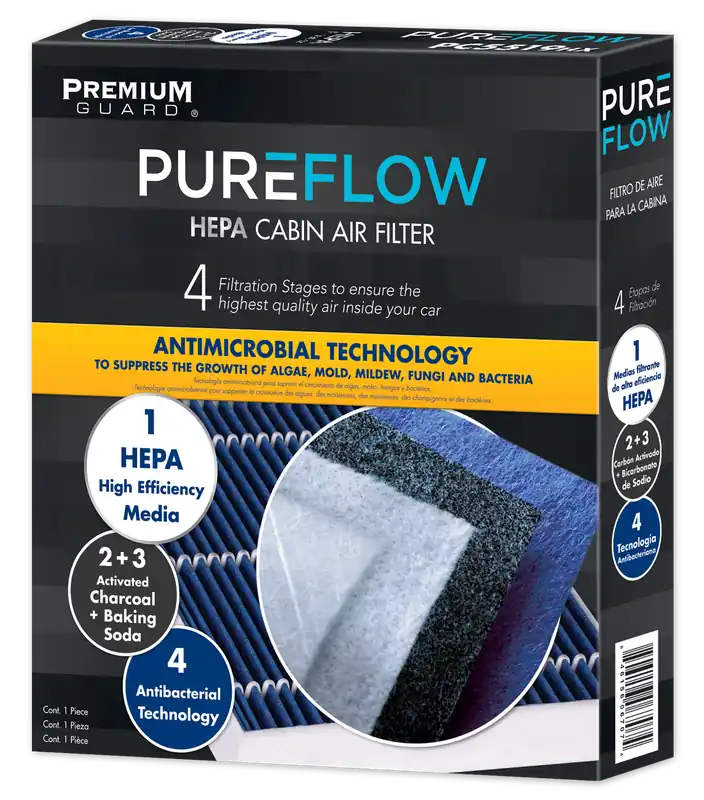 Final Sale PUREFLOW 2017 Chevrolet Suburban Cabin Air Filter with HEPA and Antibacterial Technology, PC9958HX