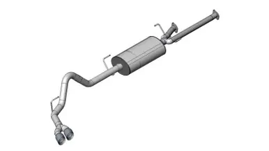 Corsa 11-14 Toyota Tundra Double Cab/Crew Max 5.7L V8 Black Sport Cat-Back Exhaust - 14916BLK Bulk Order