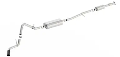 Borla S-Type Cat-Back 19-20 Chevrolet Silverado Side Exit Exhaust - Black Chrome Tip - 140800BC Markdown