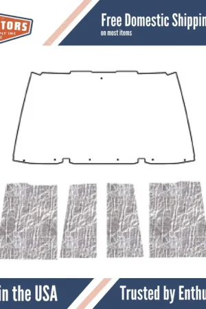 Buy Direct Hood Insulation Pad Heat Shield for 1996-2006 Jeep Wrangler TJ, Under - Smooth