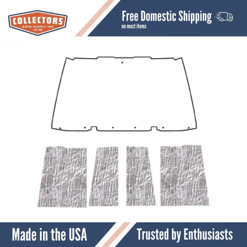 Buy Direct Hood Insulation Pad Heat Shield for 1996-2006 Jeep Wrangler TJ, Under - Smooth