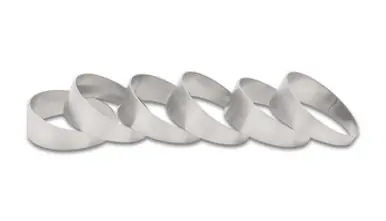 Vibrant 2.50in O.D. T304 SS Pie Cuts - Set of 6 - 13625 Today Only