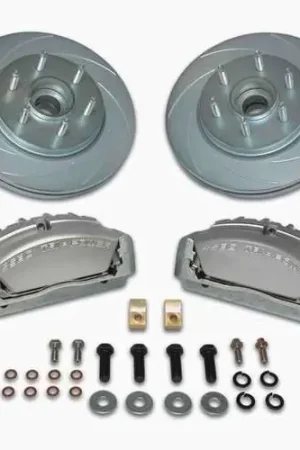 SSBC Disc to Disc Upgrade Kit with Force 10 Tri-Power 3-Piston Aluminum Calipers & Stock Size Rotors for 6-Lug Vehicles - Front - A165-2 Buy Direct
