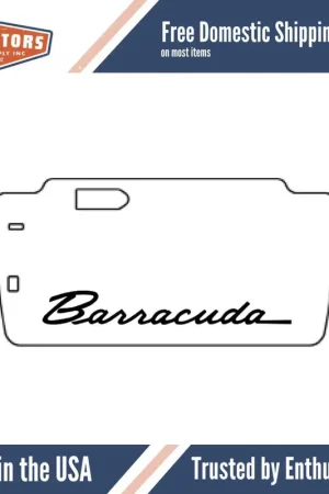 Trunk Floor Mat Cover for 64-66 Plymouth Barracuda Ultra High Def Rubber, MA-018 Buy Today