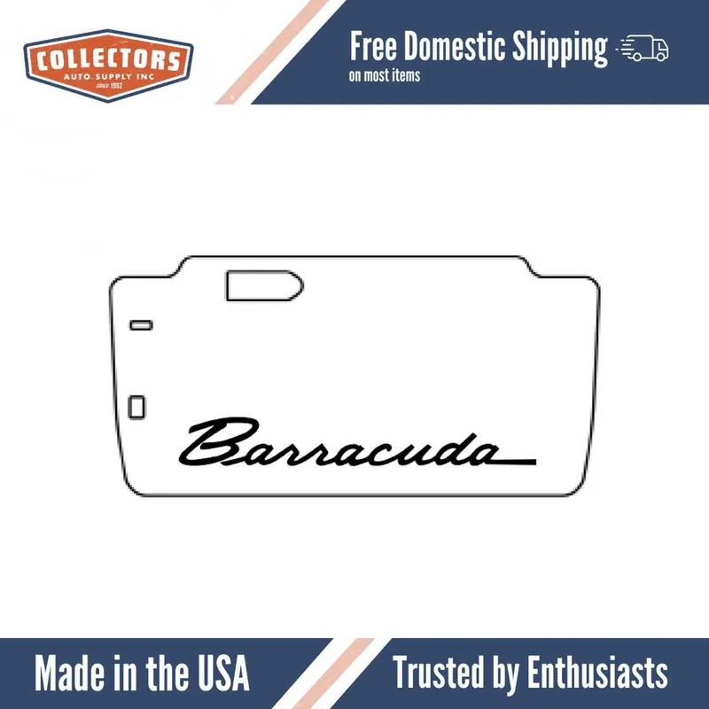 Trunk Floor Mat Cover for 64-66 Plymouth Barracuda Ultra High Def Rubber, MA-018 Buy Today