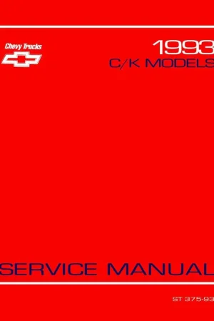Service Manual for 1993 Chevrolet C-K Truck Markdown