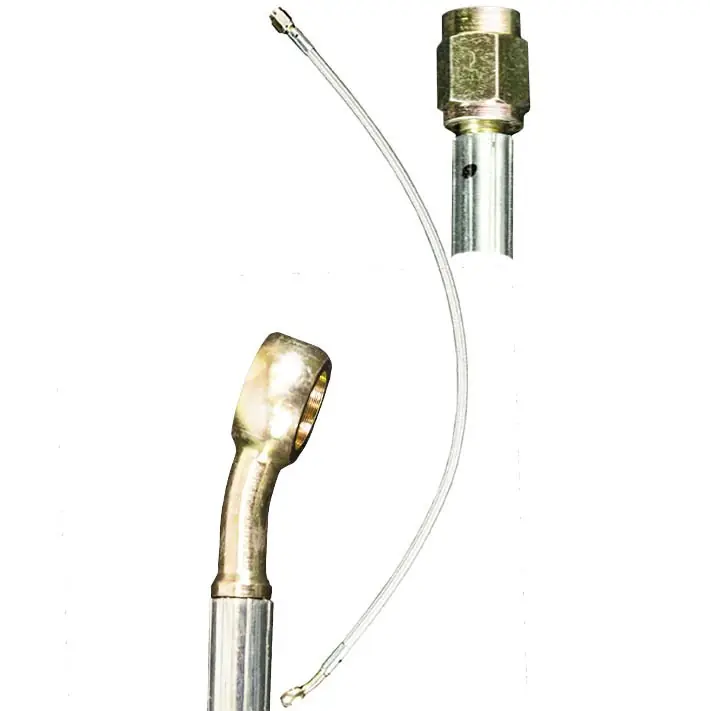 Time-Limited Baer Brakes 6200030BAE 16" Long Braided Hose with 3AN Female Straight x 10mm 20° Banjo Ends