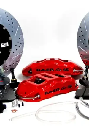 Fan Favorite Baer Brakes 4302270FR-1 Baer Brakes 14" Extreme+ Rear Brake Kit, Fire Red, Slot