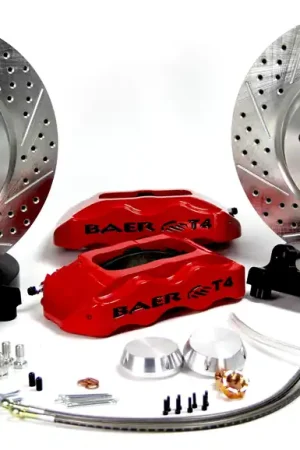 Price Drop Baer Brakes 4141047HO Baer Brakes 13" Track4 Front Brake Kit, Hugger Orange, SDZ, Std. Studs