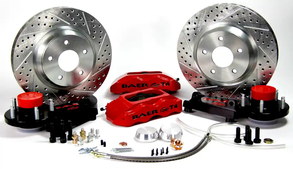 Price Drop Baer Brakes 4141047HO Baer Brakes 13" Track4 Front Brake Kit, Hugger Orange, SDZ, Std. Studs