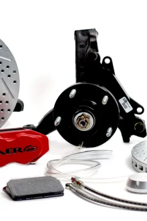 Baer Brakes 4301460R-11 Baer Brakes 11" SS4+ Front Brake Kit, Red, Slot, ARP Studs Express Delivery