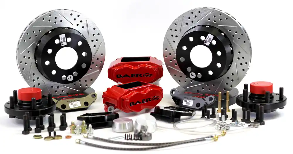Weekend Sale Baer Brakes 4301433HO-1X Baer Brakes 11" SS4+ Front Brake Kit, Hugger Orange, Slot, Std. Studs