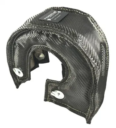 Torque Solution Thermal Turbo Blanket (Carbon Fiber) Fits T4/GT35/GT35/GT40/GT45/GT/47/GT55 - TS-TB-CFT4 Price Cut