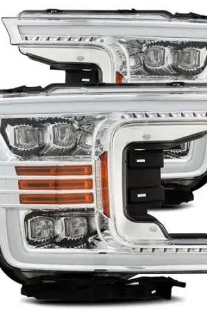Popular AlphaRex 18-19 Ford F-150 NOVA LED Projector Headlights Plank Style Chrome w/ActivLight/Seq Signal