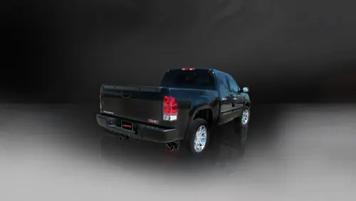 Direct From Manufacturer Corsa 14925BLK Sport Black Twin 4.0" Single Side Cat-Back for 2010-2013 Chevy Silverado 1500 Crew Cab-Short Bed 5.3L V8