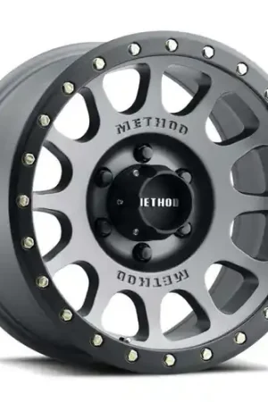 Modern Method MR305 NV 18x9 / +25mm Offset / 5x150 BP / 116.5mm CB / Titanium - Matte Black Lip Wheel