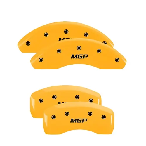 Top Rated MGP 4 Caliper Covers Engraved Front & Rear MGP Yellow Finish Black Characters 21 Ford Bronco Sport