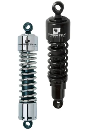 Progressive Harley 412 Series Shocks 13.5in - Black - 412-4009B Factory Price
