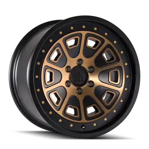 Mayhem 8301 Flat Iron 17x9 / 6x120 BP / -12mm Offset / 66.9mm Hub Matte Black w/ Bronze Tint Wheel Luxury