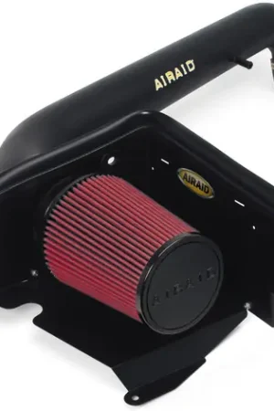 Weekend Sale Airaid 97-06 Jeep Wrangler TJ 4.0L CAD Intake System w/ Tube (Oiled / Red Media)