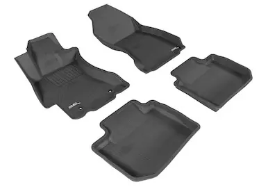 3D MAXpider 2015-2019 Subaru WRX/WRX STI Kagu 1st & 2nd Row Floormats - Black Price Drop