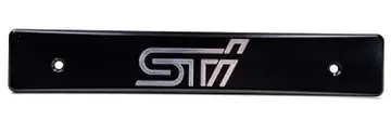 Turbo XS 15-17 Subaru WRX/STi Billet Aluminum License Plate Delete Black Machined STi Logo Instant Buy