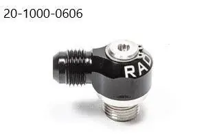 Buy Today Radium Engineering V2 6AN ORB to 6AN Male Flare Low Profile Swivel Banjo Fitting