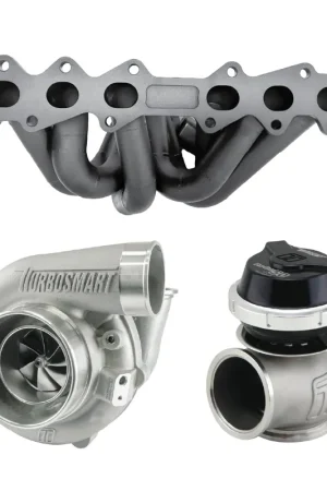 Order Now CMA 6Boost Turbosmart Turbo Kit 6870 Kompact V-Band 1.07AR 850HP to 990HP (Barra BA-FG X Series) - Black Wastegate