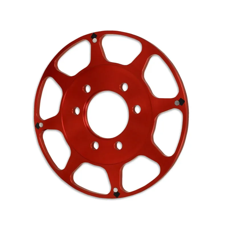 Bulk Order MSD Crank Trigger Wheel - Flying Magnet - BBC - 8 in. Red - Replacement Wheel for Crank Trigger Kit p/n: 8620