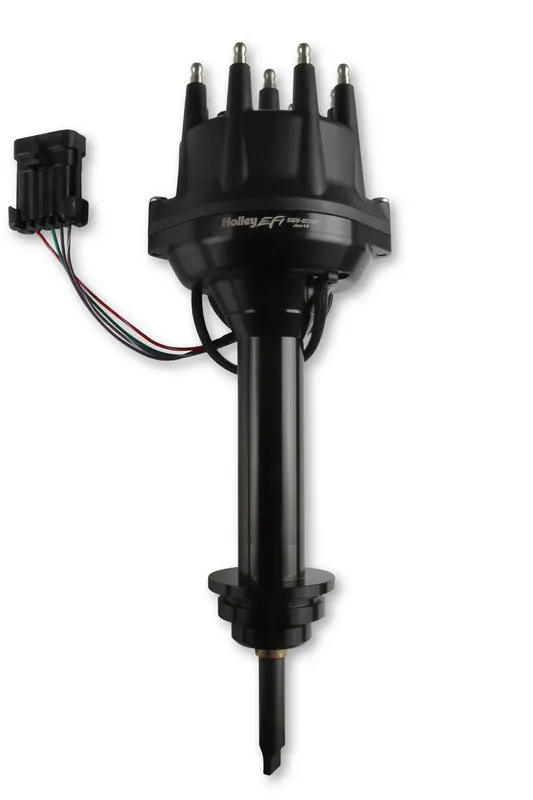 Holley EFI Dual Sync Mopar 383-400 Distributor, Black Black - Plug and Play with Fan Favorite
