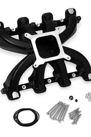 Holley Single Plane Carbureted Intake - GM LS3/L92 - Black Buy Direct