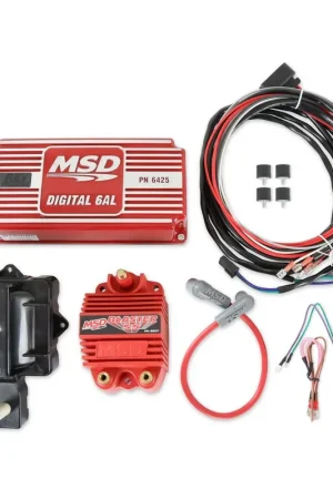 Authentic MSD Super HEI Kit GM HEI Kit - 6AL - Blaster 2 - Coil Wire - Dust Cover